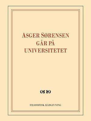 cover image of Asger Sørensen går på universitetet